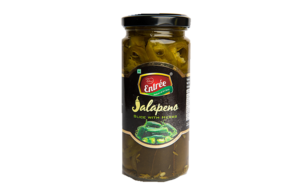 Vishaal Entree Jalapeno Slice With Herbs   Glass Jar  250 grams